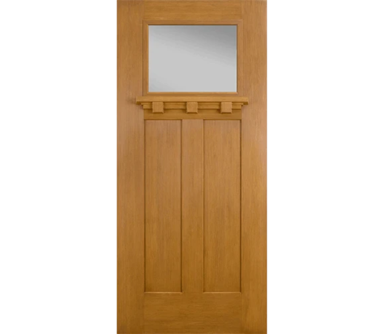 Denver Craftsman Light Fiberglass Entry Door