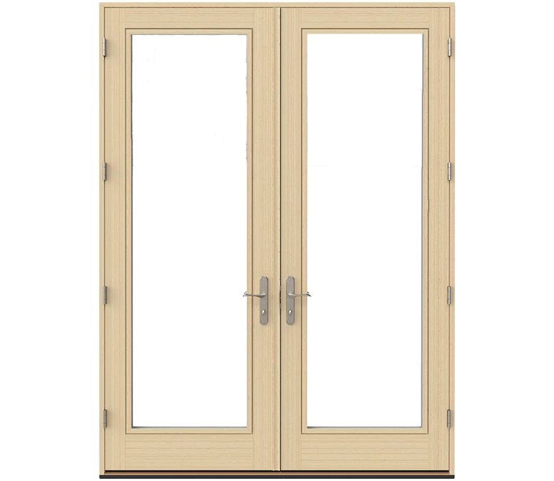 Denver Pella Lifestyle Series Wood Double Hinged Patio Doors