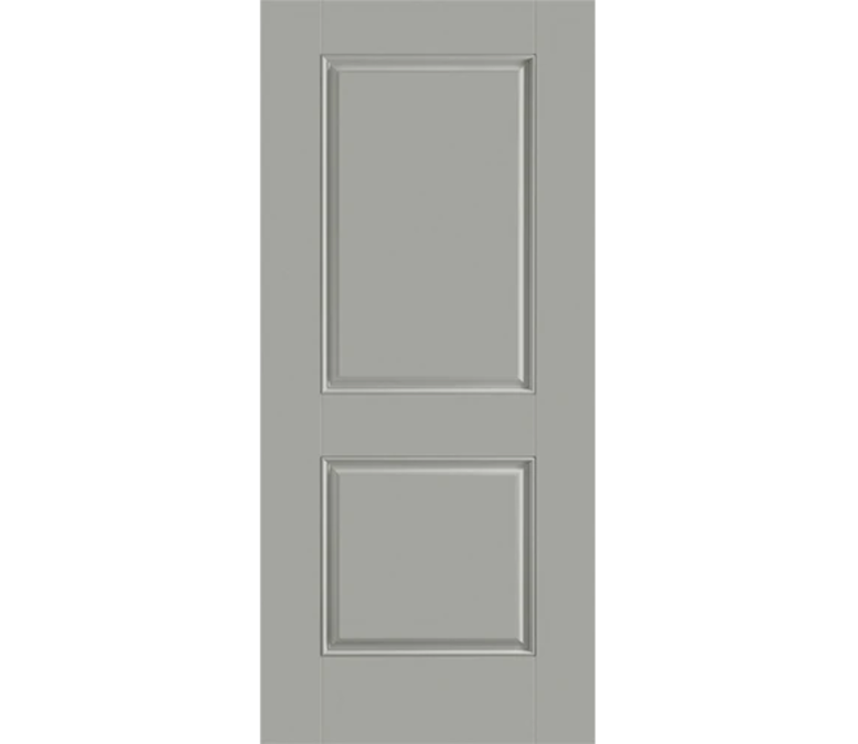 Denver Two Panel Square Fiberglass Entry Door